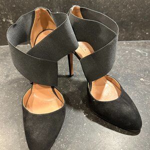 ALAIA Suede elastic strap stilettos pumps size